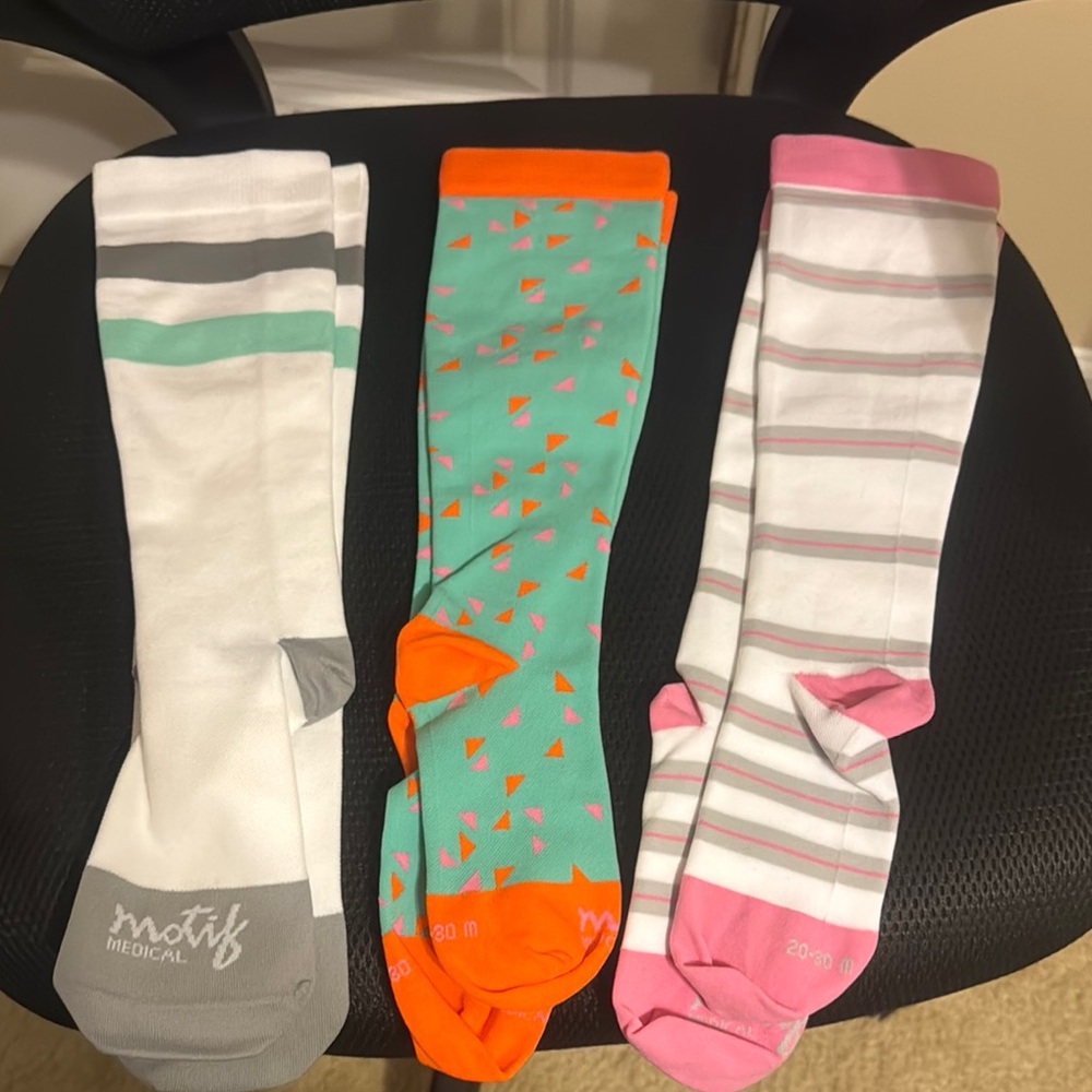 Women’s Compression Socks - Multicolor Pack - Picture 1 of 1